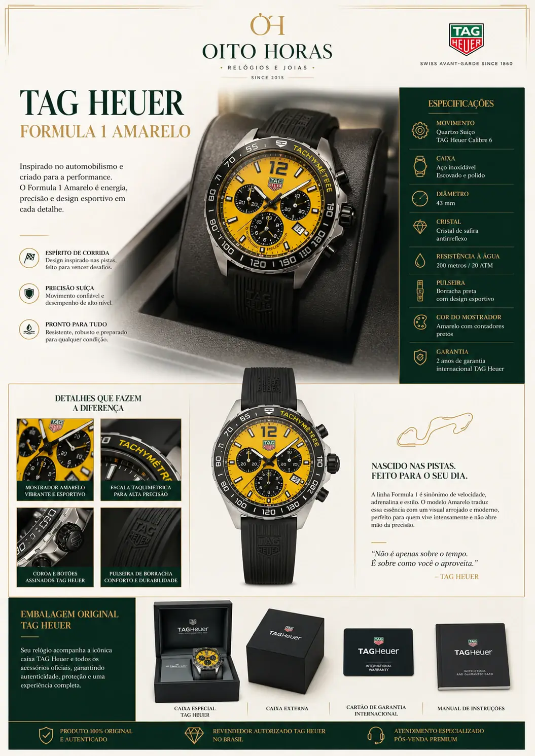 Apresentação Tag Heuer Formula 1 — Verde