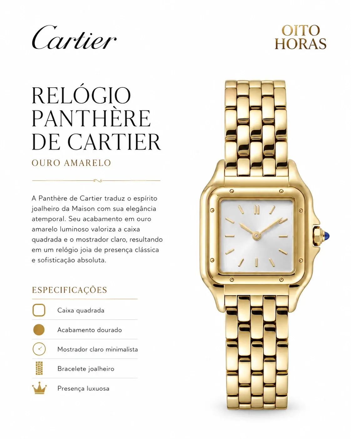 Apresentação Cartier Panthère de Cartier — Ouro Amarelo