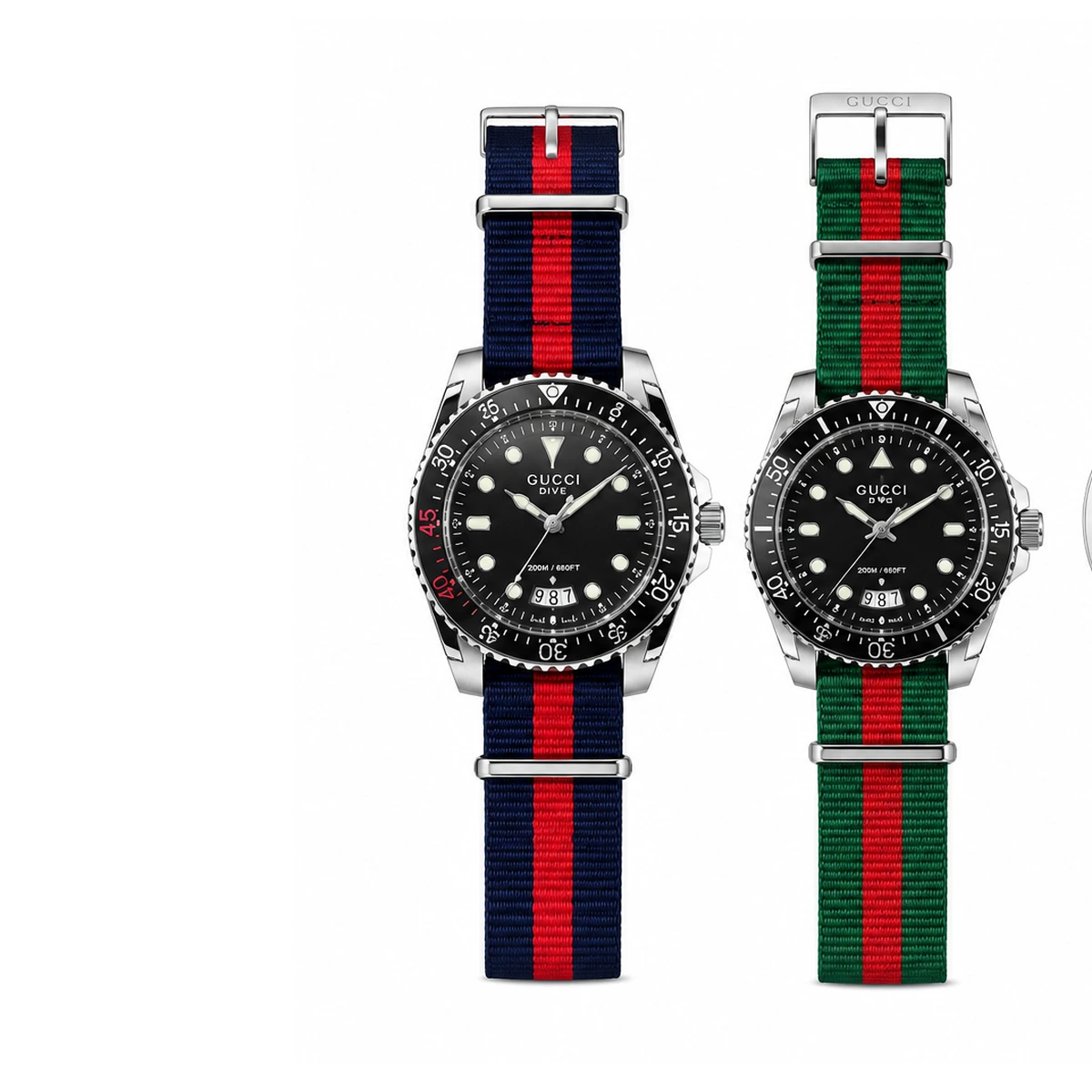 Gucci Dive — Preto NATO Azul