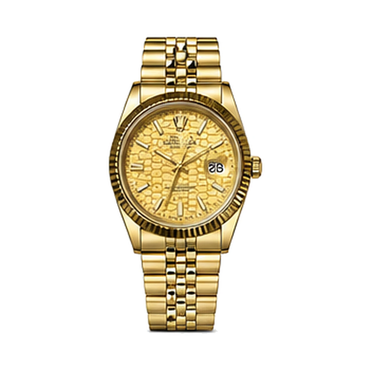 Datejust 36 — Dourado Texturizado / Dourado