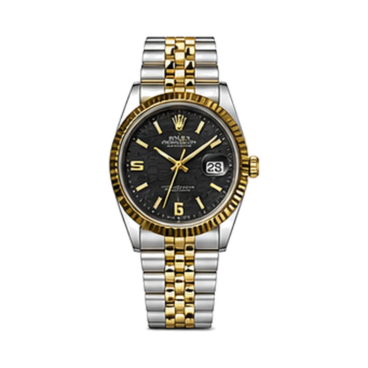 Datejust 36 — Preto / Aço-Dourado