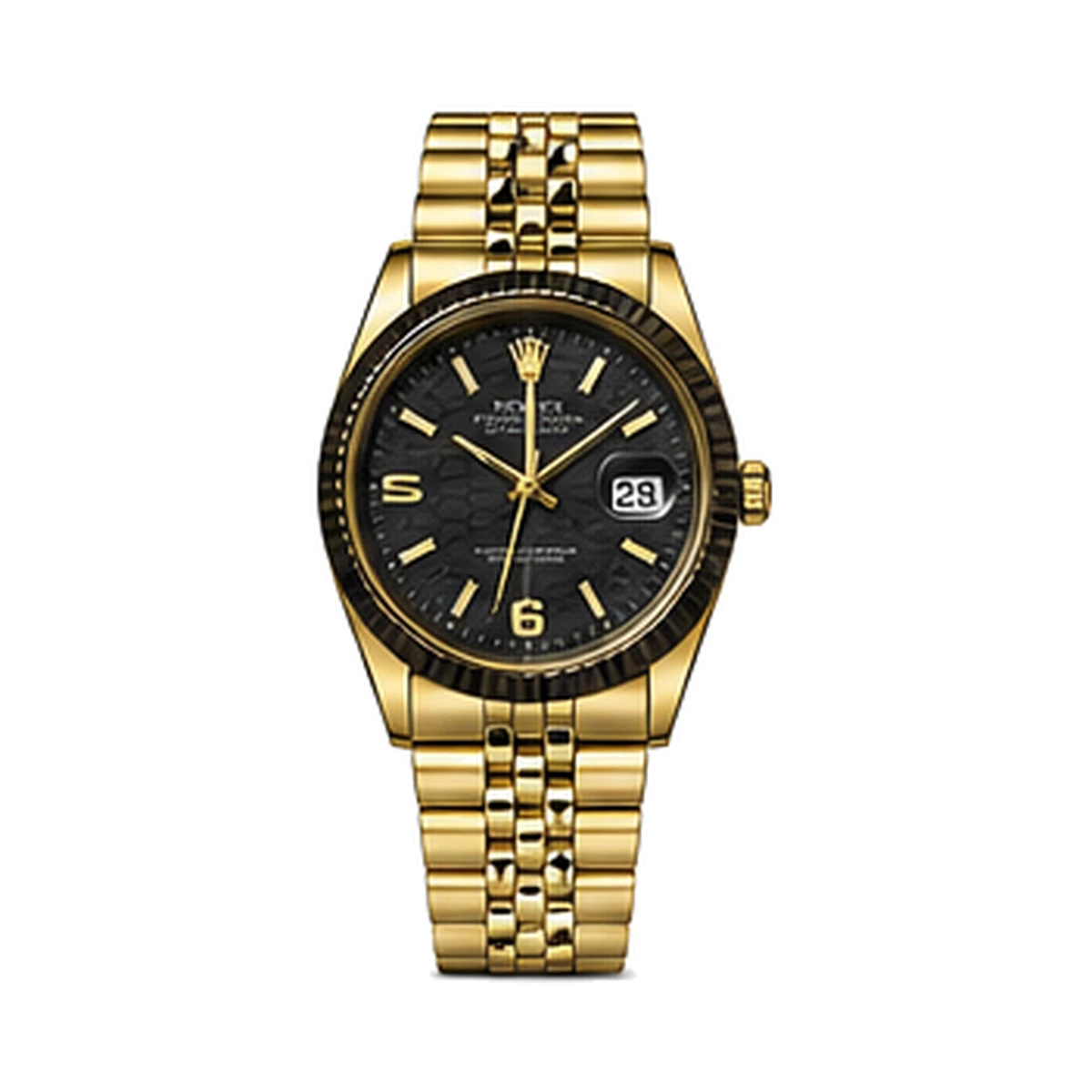 Datejust 36 — Preto / Dourado