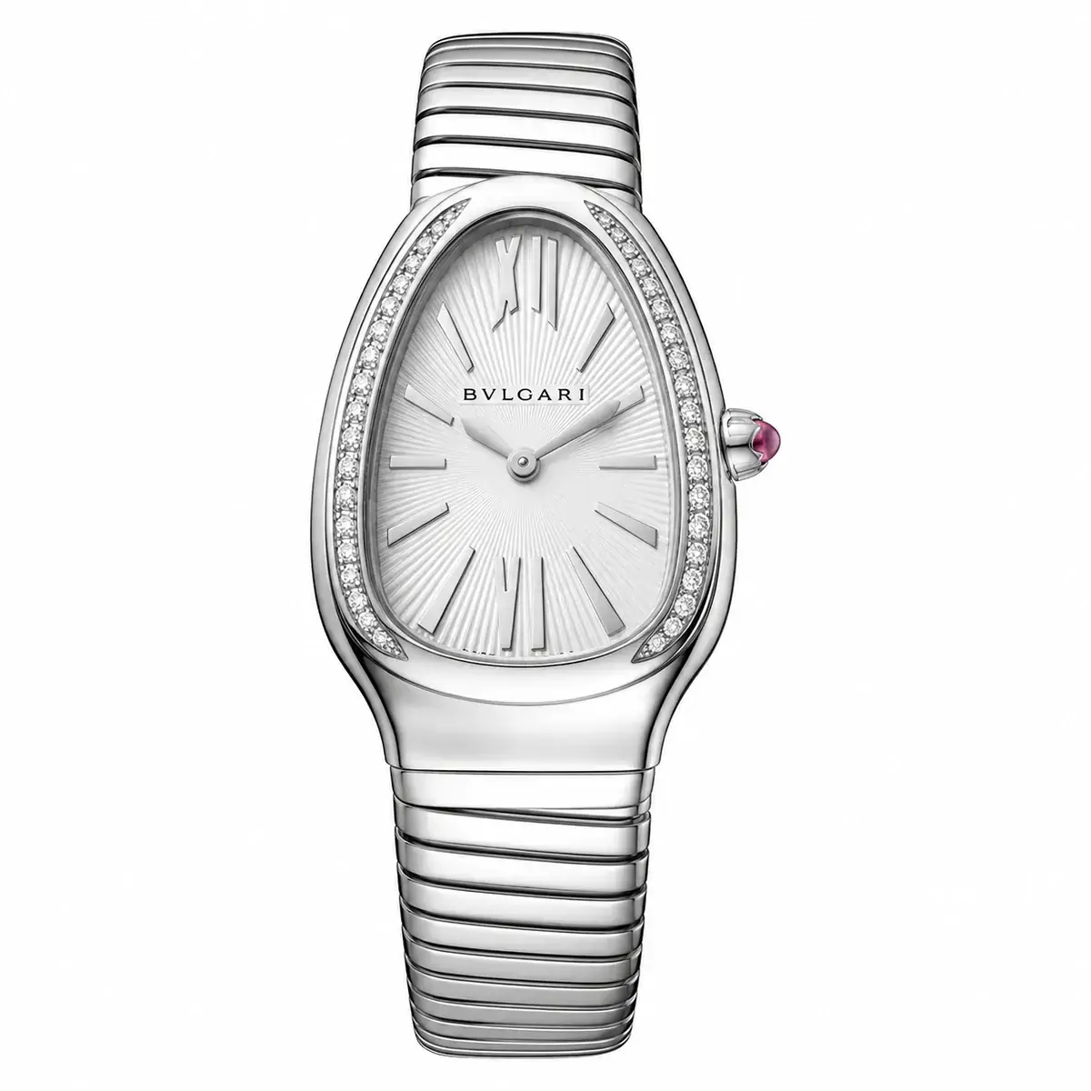 Serpenti Tubogas — Aço Prata com Diamantes