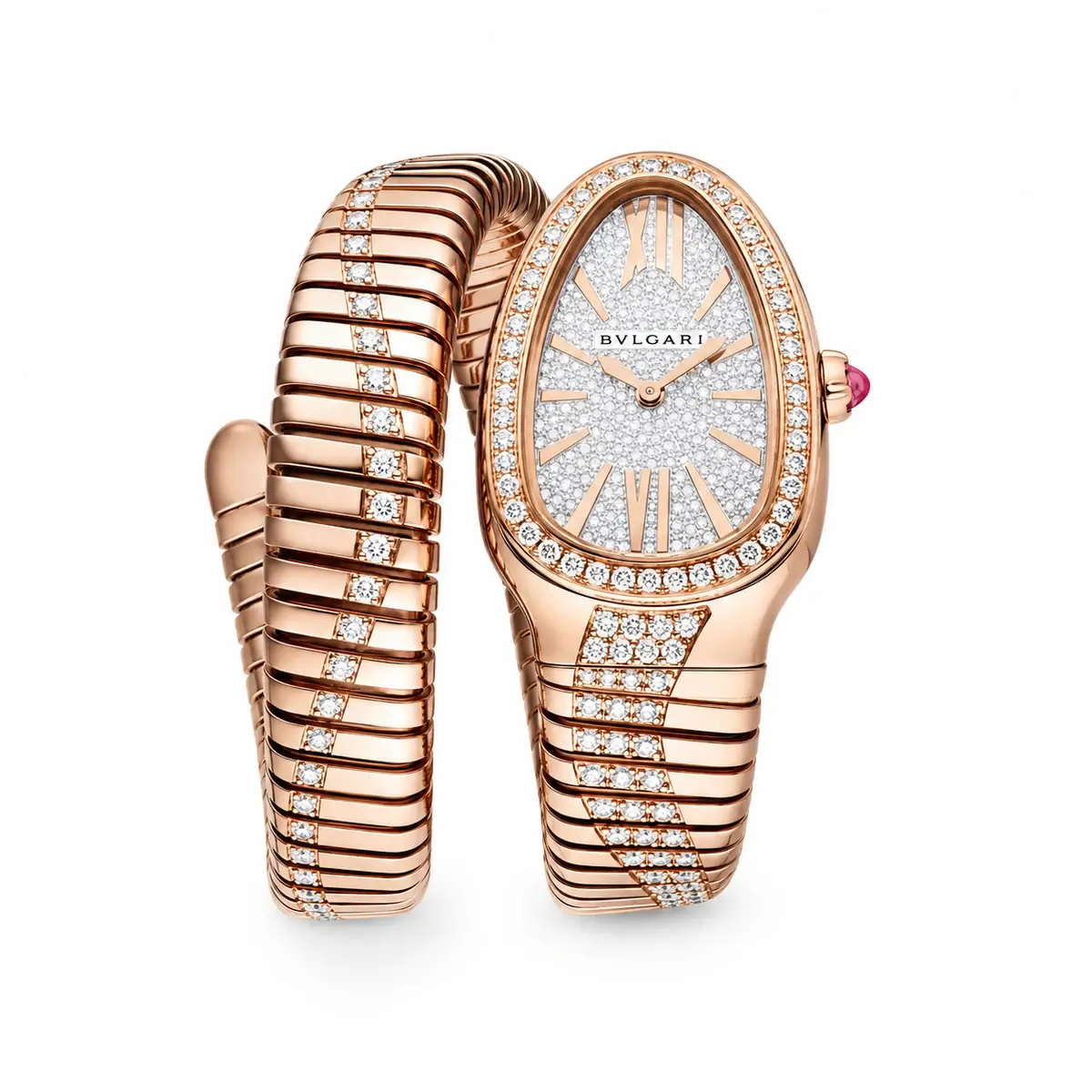 Serpenti Tubogas — Ouro Rosé Pavê